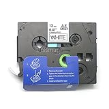 Unismar 1 Pack Compatible TZe-231 TZe231 TZ-231 TZ231 Laminated Tape Black on White 12mm (1/2