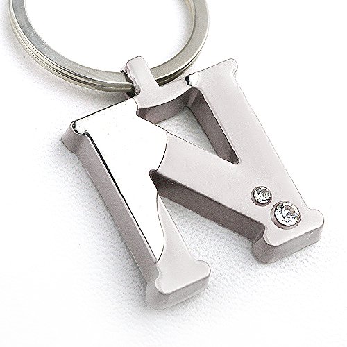 New Arrival Initial Letter N Key Ring with Pouch Bag Z88-M0716