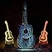 3D Guitar LED Night Light Multi 7 Color changing Touch Switch Optical table lamp USB Powered Home Room Bar Party Festival Decor Kids Birthday Creative Gifts Toys