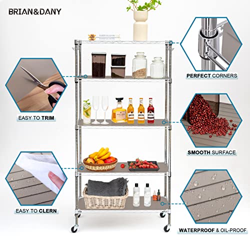 BRIAN & DANY Wire Shelf Liner 14" X 36", Heavy Duty Shelf Liners for