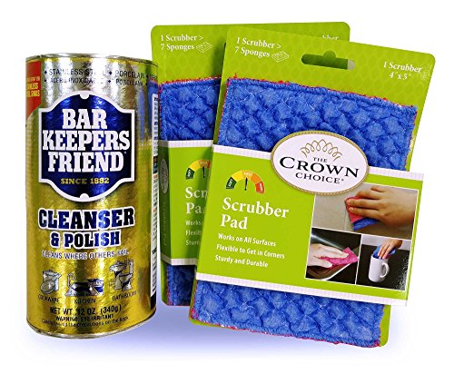 Bar Keepers Friend Cleanser And Polish Powder 12 Oz With Two