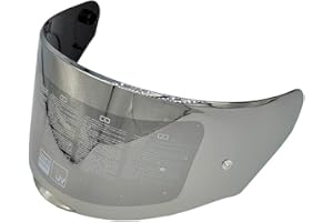 LUMFEERIX Motorcycle Helmet Visor Shield for LS2 Assault/Rapid/Stream Helmet Visor FF353/FF320/FF328/FF800 Replacement (silver-plated)