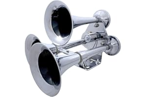 United Pacific 46150 Train Horn, 3 Trumpet, with Support Bracket