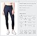QUEENIEKE Women 25 Inches Yoga Leggings Sports Mid-Waist Tights 7/8 Length Pants M Color Black
