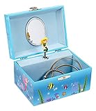 JewelKeeper Mermaid Musical Jewelry Box, Over The Wave Tune