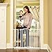 Toddleroo by North States 46.8” wide Wide Portico Arch Baby Gate: Heavy duty metal safety gate with one hand operation. Pressure Mount. Fits 28.2