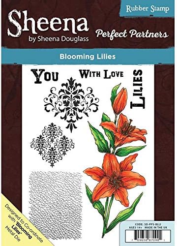 Sheena Douglass Perfect Partners A5 Rubber Stamp - Blooming Lilies