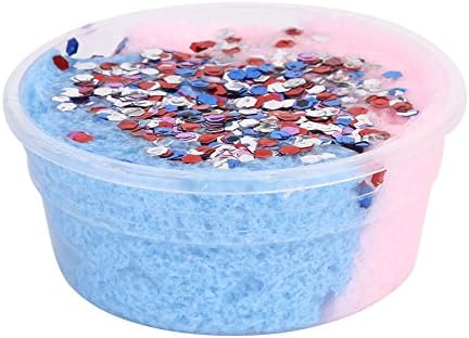 Solvang Cute DIY Jelly Cube Slime Stress Relief Toy Scented Sludge Toy for Kids and Adults (7 Colors)