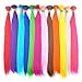 DENIYA Light Blue Synthetic I Tip Keratin Fusion Hair Extensions for Children Mermaid Hair Accessories for Kids Hair Things for Girls (50 Strand for Light Blue)