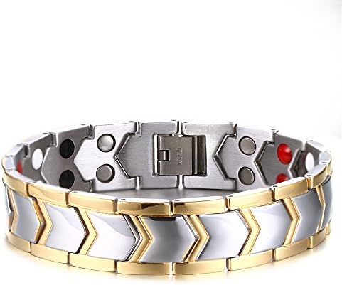 XUANPAI Double Row Arrow Magnetic Therapy Bracelet Gift for Men,Pain Relief for Arthritis Carpal Tunnel