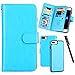 Urvoix for iPhone 7 Plus / 8 Plus (5.5 Wallet Leather Flip Card Holder Case, 2 in 1 Detachable Magnetic Back Cover iPhone 7Plus / 8 Plus (NOT for iPhone7), Blue