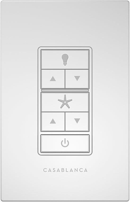 Casablanca 99195 Fan & Light Wall Remote Control, White - - 