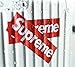 200pcs Red Supreme Stickers Waterproof Oil Proof Skateboard Stickers for Phone, Bikes, Car, Laptop or Luggage 3.6x1.2inch