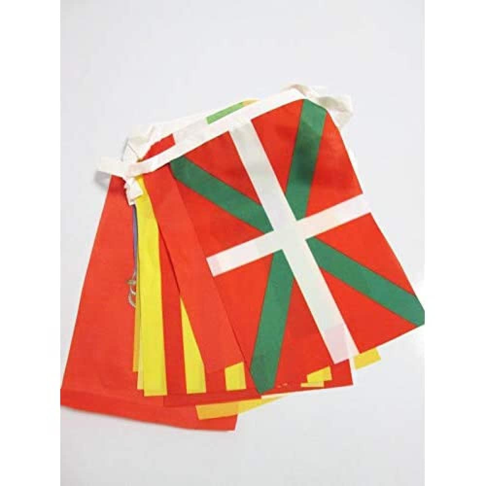 AZ FLAG 17 Autonomous communities of Spain Bunting Flag - 16 Feet Garland 17 Small spanish regions 8'' x 6'', 100% Polyester String Pennant - 5 meters