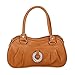Clearance Sale! ZOMUSA Women's Pure Color Casual Flap Square Handbags Messenger Two Straps Bag Tote Shoulder Ladies Purse (Brown)
