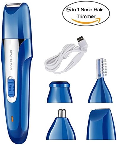 Electric Shaver kit,Gedkoa 5 In 1 Facial Hair Remover set, Nose Ear Hair Trimmer Bikini Trimmer Eyebrow Trimmer Body Hair Trimmer Electric Razor With Personal Groomer For Men Women Epilator