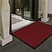 Premium Entry Mat | Entrance Mat Comparison Test Score: Very Good (A-/1.3) | Ideal as Front Door Mat or Entry Rug | Red - 16