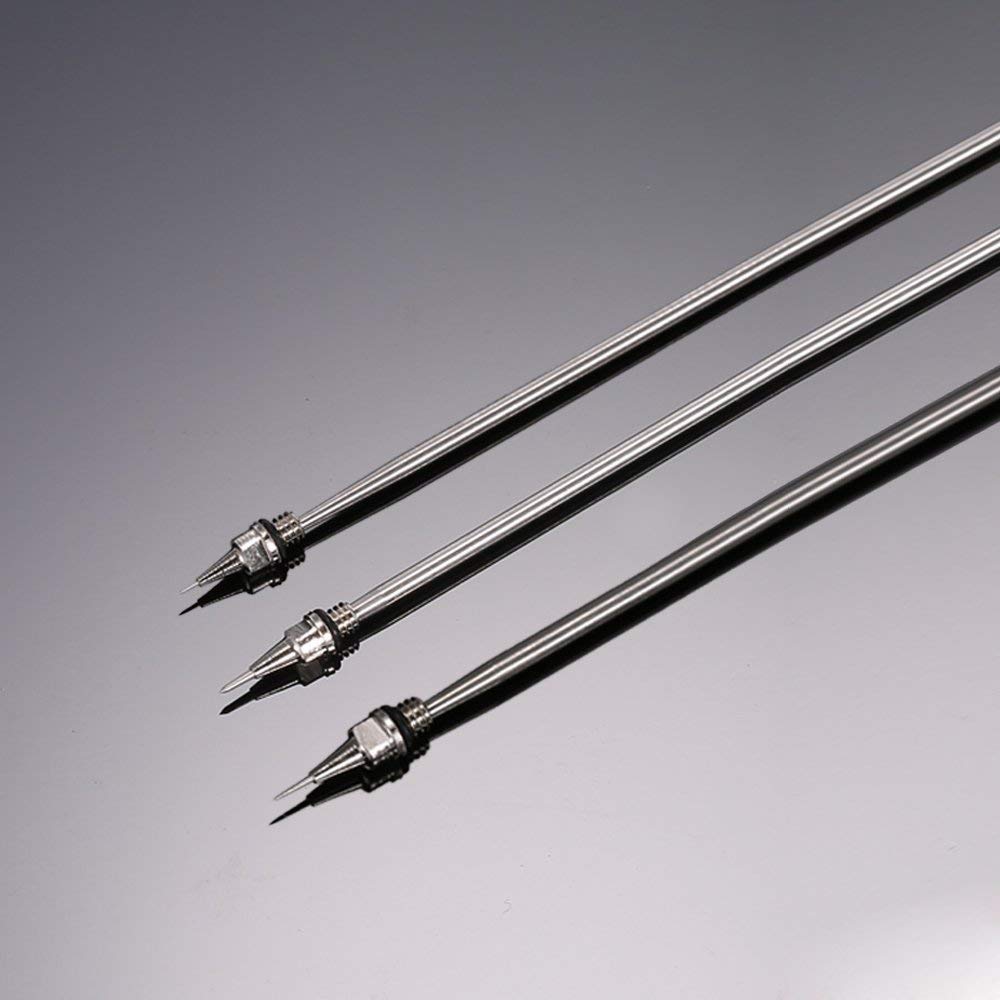 Gocheer Aérographe Accessoires Kit 0,2mm/0,3mm/0,5mm Buse et Aiguille pour Createx Iwata Revell KKmoon Wiltec Timbertech vidaXL Vallejo Wiltec Fengda PASSCHE Silverline Aztek Airbrush