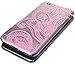 iPhone 6S Case, Cimo [Henna] Apple iPhone 6S Case Clear Design Floral Flower Pattern Premium ULTRA SLIM Hard Cover for Apple iPhone 6S / 6 - Black