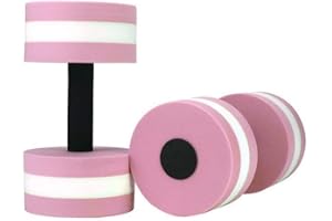 SUMDUINO 2PCS Aquatic Dumbbells Water Weights, Aerobic Exercise Foam Dumbbell Pool Fitness Barbells Foam Dumbbells Hand Bars Pool Resistance Exercise