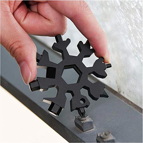 18in1 Snowflake Stainless Steel Multi Tool,Portable Snowboarding