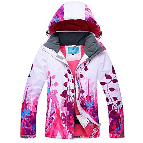 RIUIYELE Fashion Women's High Waterproof Windproof Technology Colorfull Printed Ski Jacket Pant Wear