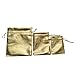 YUTIAN 100pcs Drawstring Organza Pouch Jewelry Wedding Favor Candy Bag Packing Gold 9X12 Centimeter