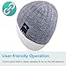 Qshell Washable Bluetooth Beanie Warm Soft Winter Knitted Trendy Short Skully Hat Cap with Wireless Headphone Headset Earphone Speakerphone Mic,Gift for Outdoor Sports Skating Hiking Camping - Gray