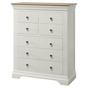 The Furniture Market French Country Cream Painted Oak 4 Over 3