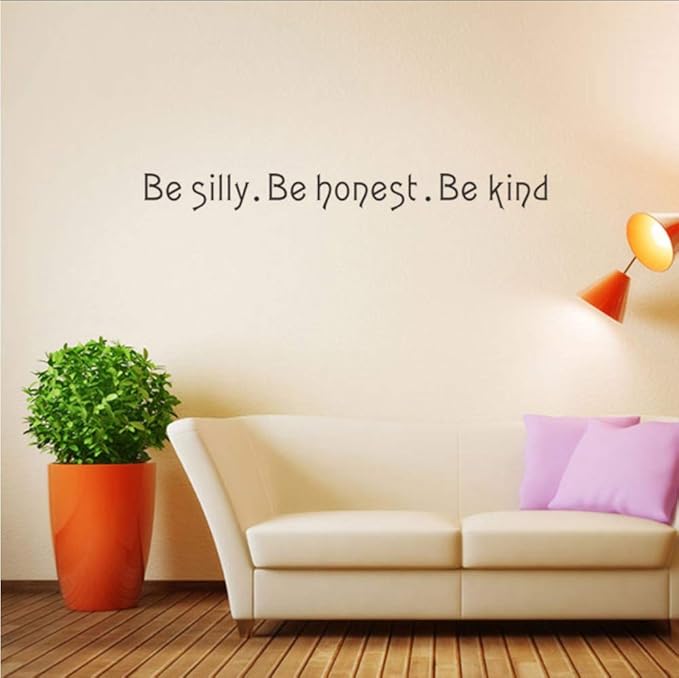 Ponana Lettre Citations Etre Stupide Etre Honnete Etre Gentil Proverbe Anglais Mur Poster Ornement De Menage Stickers Muraux 57x6cm Amazon Fr Bricolage