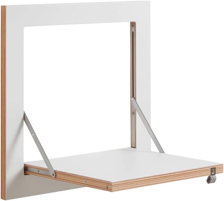 AMBIVALENZ fläpps Shelf 40 x 40 estándar White/edge wood