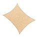 Cool Area 9'10'' x 13' Rectangle Sun Shade Sail for Patio Garden Outdoor, UV Block Canopy Awning, Sand