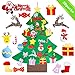 Mansalee DIY Felt Christmas Tree Set, Detachable Ornaments, Wall Hanging Xmas Gifts for Christmas Decorations Christmas Ornamentst