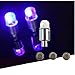 Big Dragonfly Pack of 4 LED Automatic Tyre Wheel Tire Valve Cap Light for Car Bike Bicycle Motorbicycle (Blue)