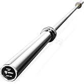 Goimu PB01 7FT Olympic Barbell, Weight Bar with Knurled Grip for Squats, Deadlifts, Weightlifting, Strength Training, Bench Press, Fits 2-inch Standard Weight Plates, 1500LB Capacity