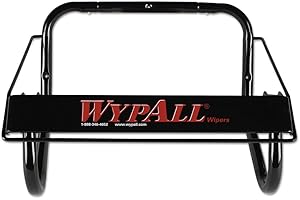 WypAll Wall Mounted Wiper Dispenser (80579), Black, Jumbo, 16.8"x10.8"x8.8" (Qty 1)
