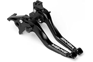 Mokiton Motorcycle Short Brake Clutch Levers Compatible with K.awasaki Ninja ZX6R 2019 2020 2021 2022 2023 2024 2025 | Front Shorter Levers Handles ZX-6R ZX 6R ZX636 Ninja636 Accessories (Black)