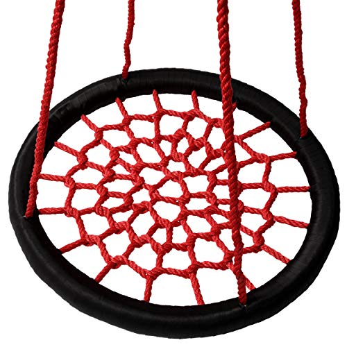 Gorilla Playsets 040029BK/R Extra Large Orbit Swing, Red Netting