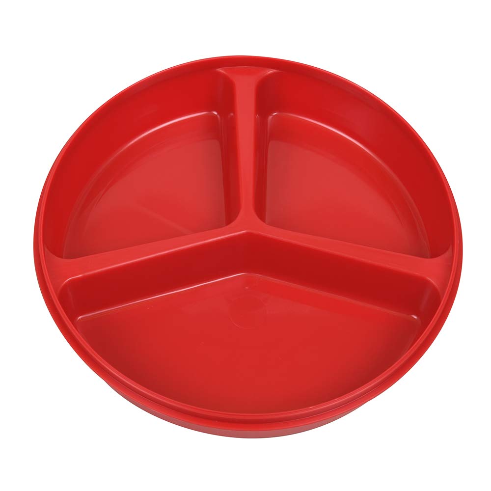 Partitioned Scoop Dish with Lid - Red: Health & Personal Care