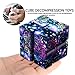 Mchoice Luxury EDC Infinity Cube Mini For Stress Relief Fidget Anti Anxiety Stress Funny (Purple)