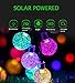 Solar String Lights Outdoor Crystal Ball Waterproof Globe String Lights Solar Powered Fairy Lighting for Garden Home Landscape Holiday Decorations (Multicolor)