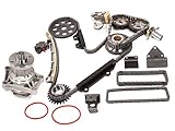 Evergreen TK8010WPT Chevrolet Suzuki H25A H27A V6 Timing Chain Kit with Water Pump (with Gears)