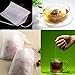 niceEshop(TM) Disposable Drawstring Seal Filter Empty Paper Tea Bags Coaster(White,M Size,Set of 100)