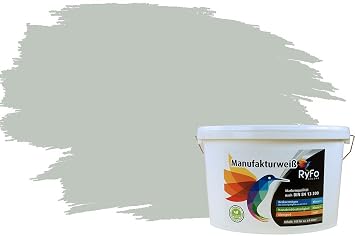 Ryfo Colors Bunte Wandfarbe Manufakturweiss Graugrun 10l Weitere