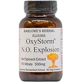 Barlowe's Herbal Elixirs OXYSTORM&reg; N.O. Explosion | Red Spinach Extract 9% | Natural Nitric Oxide Booster | No Oxalates