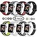 DOBSTFY Sport Band Compatible for iWatch Bands 38mm 42mm,Soft Silicone Watch Band Replacement Wristband Strap Compatible for App le Watch Series 1/2/3, Ni ke+, Sport, Edition, 42mm 44mm M/L, 8 Pack