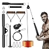 KOVEBBLE Fitness LAT and Lift Pulley System with Loading Pin Tricep Strap Bar Cable Rope Machine for Muscle Strength…