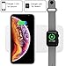 COSOOS Wireless Charger,2 in 1 Qi Wireless Charging Pad Stand,Compatible with iWatch Series 1/2/3/4/Nike+/Edition,38 & 42mm,iPhone Xs MAX/XR/X/8,Samsung Galaxy S9/S8/Note 8(New Upgraded)