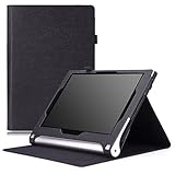 MoKo Lenovo Yoga Tablet 2 10.1 Case - Slim Folding Cover Case for Lenovo Yoga Tablet 2 10.1 inch 2014 Version, BLACK ( With Smart Cover Auto Sleep / Wake )