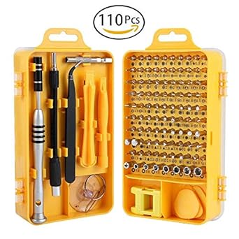 Scout 110 PCs Tool Kit for iPhone X, 8, 7, Smartphone, Macbook,Tablet, Cellphone, PC, Game Console, Mobiles, and Other Electronics Devices